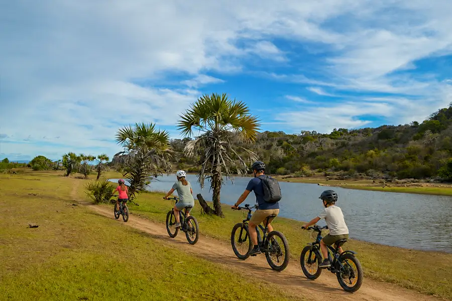 Activité de pleine nature sur un site touristique