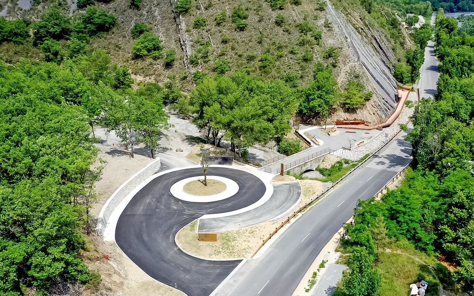 Vue générale de la Dalle aux Ammonites