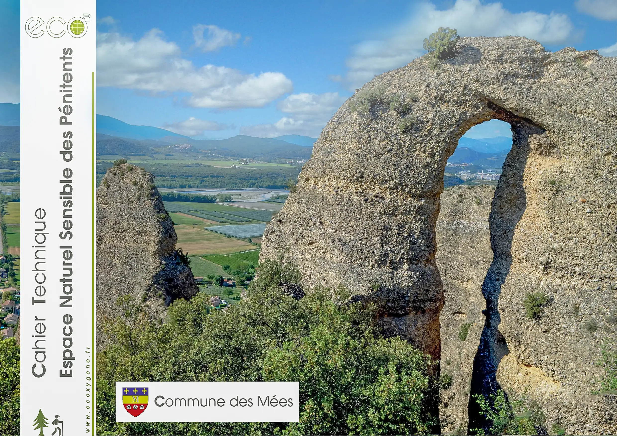 Formation rocheuse en poudingue avec des arches naturelles
