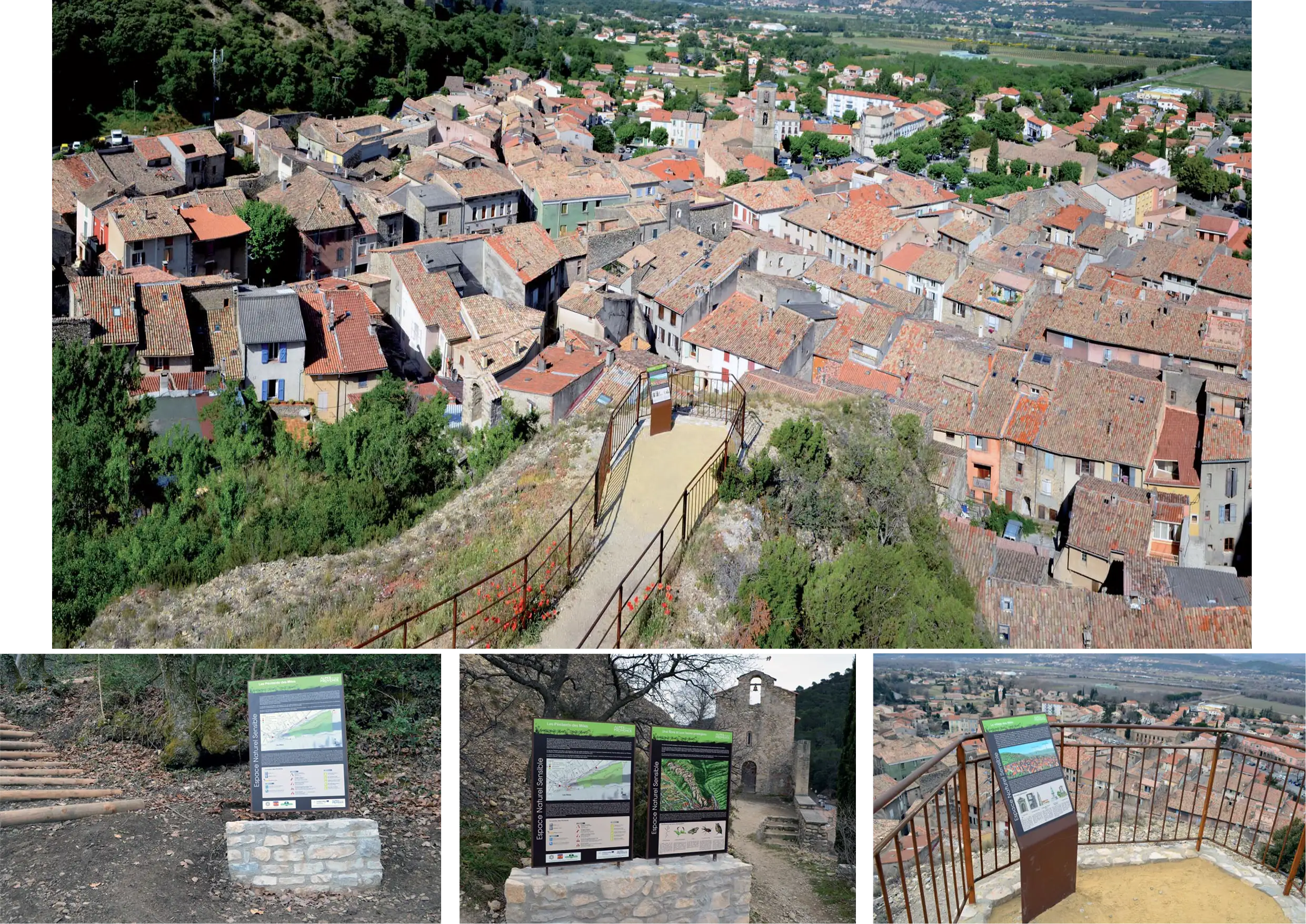 Belvédères dominant le village des Mées