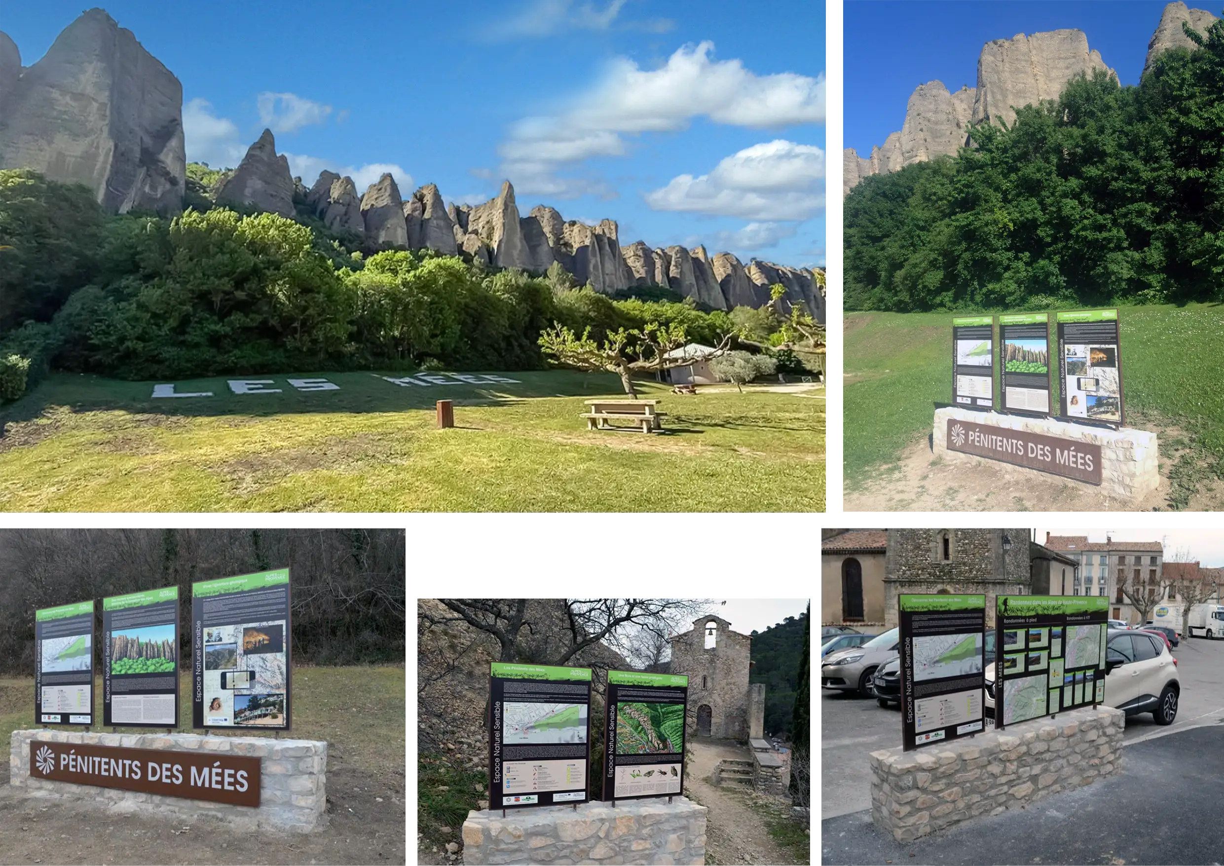 Signalétique d’interprétation le long du parcours