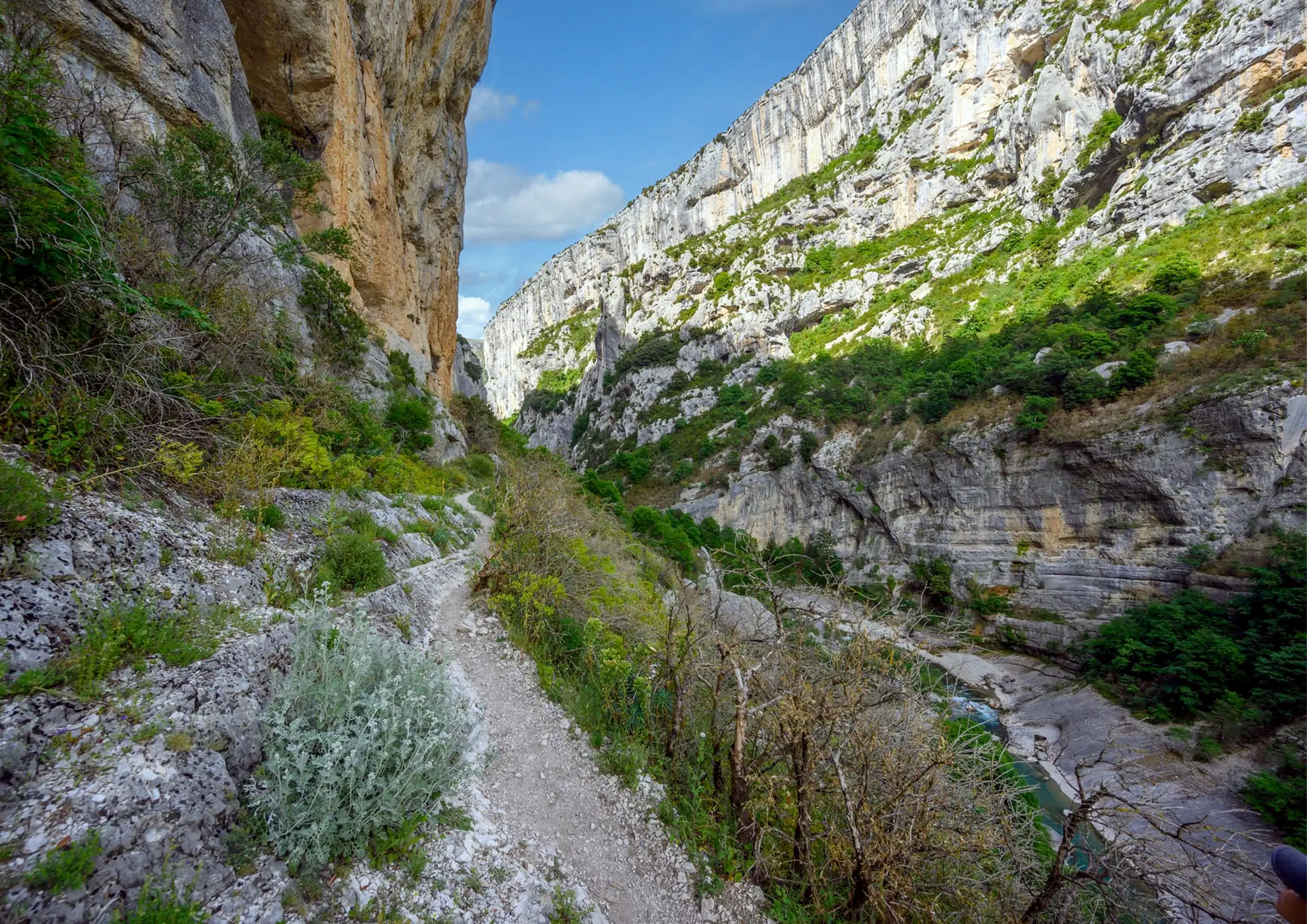 Sentier Martel dans les gorges du Verdon