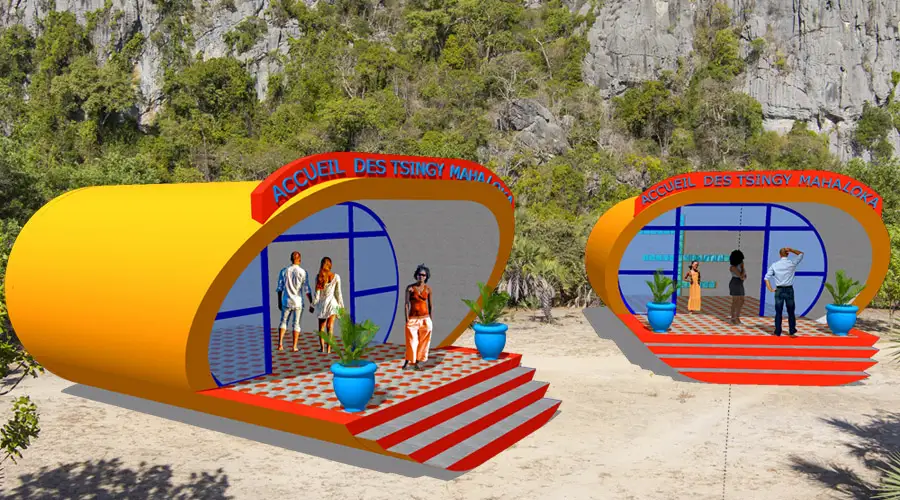 Variante contemporaine d’espace d’accueil touristique
