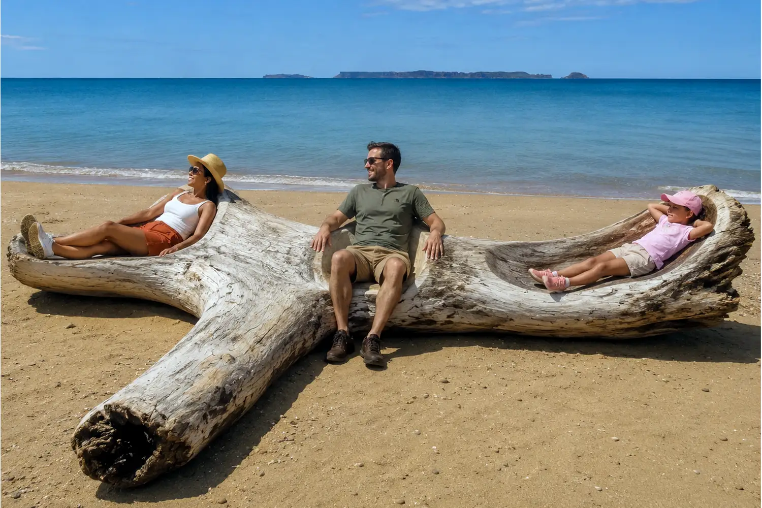 Création artistique réalisée à partir de bois flottants
