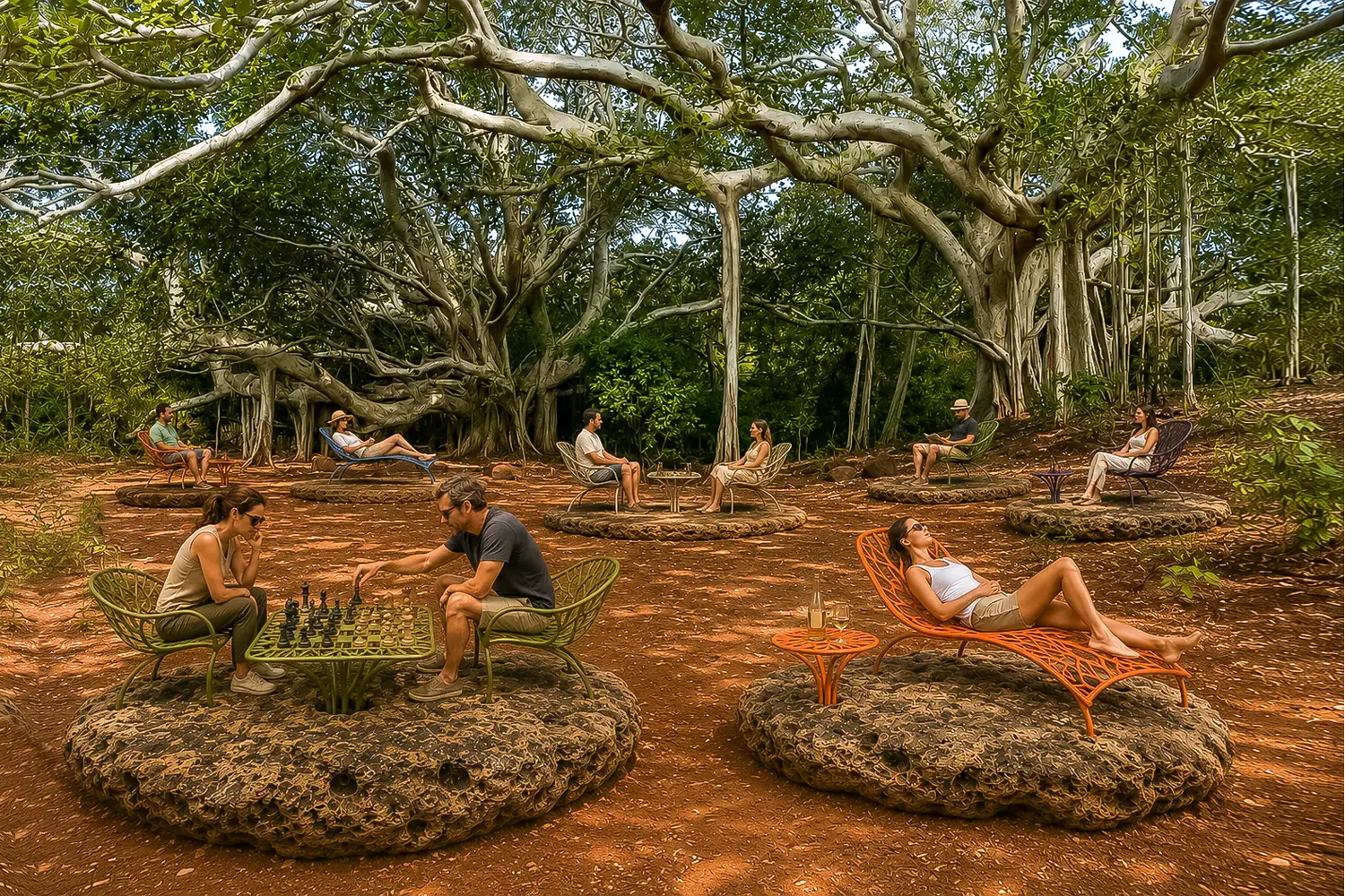 Création de Land Art intégrée dans un environnement naturel